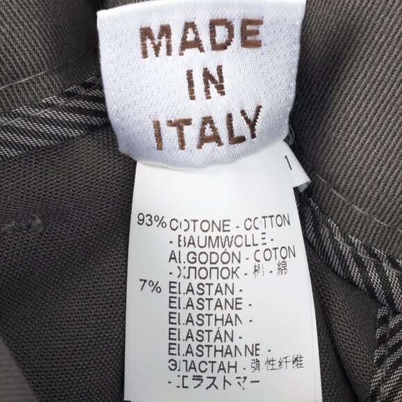 Brunello Cucinelli Grey Cotton-Twill Skinny Pants - Picture 10 of 11